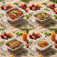 Barquette rectangulaire jetable en aluminium, résistante aux hautes températures, pour la cuisson au barbecue en extérieur