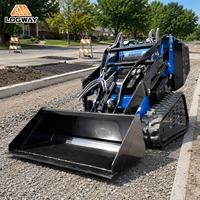 Mini-chargeuse sur chenilles LOGWAY à haute efficacité, directement de l'usine, pour les travaux de construction routière sur chantier