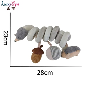 2025 Hot Selling Spiral Stroller <strong>Toy</strong> with Acorn Rattle Sensory Plush Activity <strong>Toy</strong> <strong>Hanging</strong> Crib Soft Hedgehog <strong>Pram</strong> Chain for Kids - Product Image 6