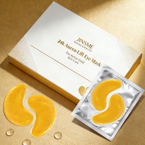 Masques pour les yeux en or 24 carats OEM ODM 6g avec huile de pépins de raisin et peptides d'avoine pour le soin des cernes et le raffermissement - Product Image 4