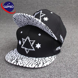 Casquettes Snapback Hip-Hop Unisexe en Coton Personnalisables avec Logo, Bord Plat Imprimé, Broderie 3D, Chapeau de Baseball Sportif – Vente en Gros QZFSO - Product Image 1