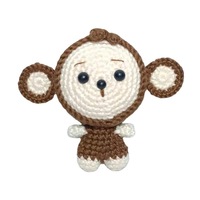 Kit de Crochet Amigurumi Animaux : Jouets Faits Main, Porte-clés en Peluche au Crochet, Charmant Accessoire de Broderie Amigurumi