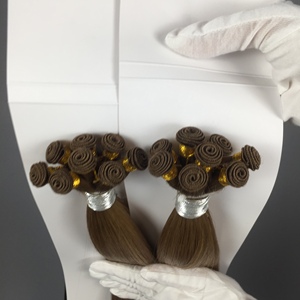 ขายส่งจากโรงงาน ผมต่อแบบรัสเซีย Double Drawn ชนิดมองไม่เห็นรอยต่อ Genius Weft คุณภาพพรีเมียม ผมแท้ 100% - Product Image 4