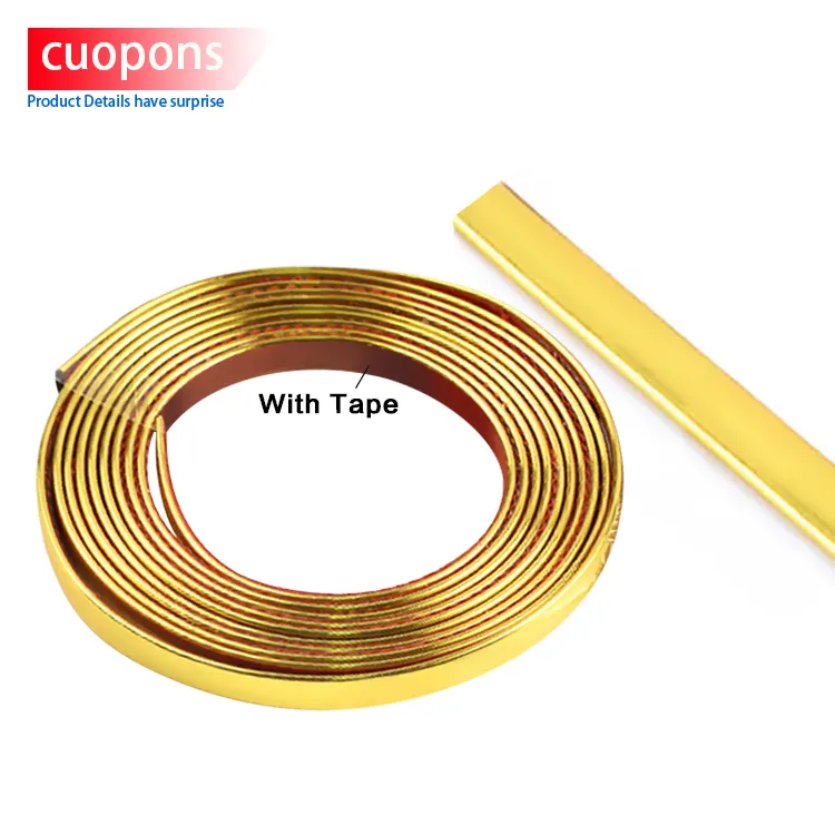 Wholesale Pvc Edging Banding Furnitures Accessories Tape Trim Strips Decoration Plastic Gold Sofa Edge