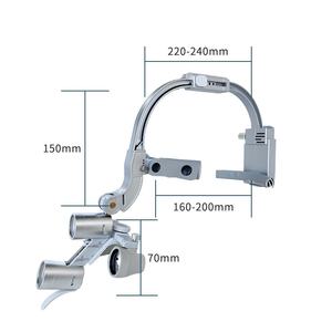 Loupe montée sur la tête Phare dentaire Oral 5w Long Silver Orthopédique Chirurgie ORL Phare de chirurgie dentaire - Product Image 6