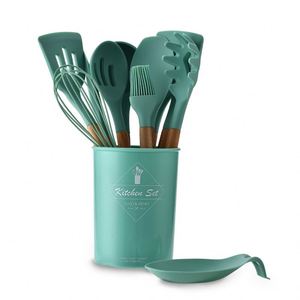 Meilleures ventes, 12 pièces en gros, accessoires de cuisine, ustensiles de cuisine, ustensiles de cuisine en silicone, ensembles d'ustensiles de cuisine avec logo, meilleures ventes - Product Image 2