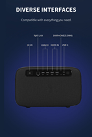 [MOQ bajo] Wupro ODM LCD Mini Proyector portátil Smart Android Google TV Proyector Alto brillo Wifi 6 BT 4K UHD Proyector