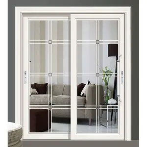 Design minimalista Heavy Duty porta scorrevole casa esterna Patio porta in alluminio bellissimo balcone porte scorrevoli in vetro