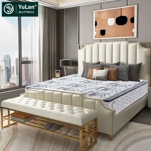 Furniture Supplier Coconut Fiber High Density Foam Large Coil Knitted Fabric Sleeping Household Hybrid Mattress