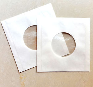Manches de disques vinyles en papier lourd et sans acide, blanches et noires, avec impression offset personnalisée pour disques de 12 pouces - Product Image 4