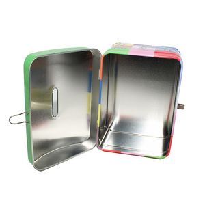 Boîte de rangement rectangulaire en fer blanc mat, hermétique, à thème monstre, avec couvercle à vis, pour petits accessoires, articles pour enfants, mini-cadeaux - Product Image 3