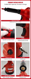 Pistola Remachadora Hidráulica LM-90611K de Venta Caliente 2025 para Reparación Automotriz y Uso Industrial (Equivalente) - Product Image 2