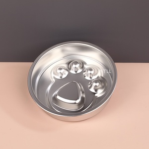 Comedero Lento para Mascotas <span class=keywords><strong>de</strong></span> Acero Inoxidable 304 <span class=keywords><strong>de</strong></span> Grado Alimenticio, Tazón Antideslizante con Laberinto Ondulado para Perros, Tazón <span class=keywords><strong>de</strong></span> Metal Antideslizante para Gatos <span class=keywords><strong>Comedores</strong></span> Rápidos - Product Image 4