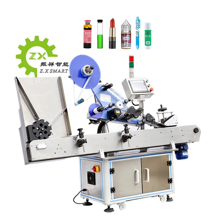 Horizontal Way Vials Round Bottle Online Self Adhesive Ampoule Sticker Labeling Machine
