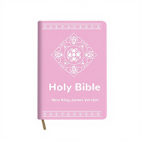 Bible Sacrée de Haute Qualité en Cuir PU, Couverture Durable, Impression Chrétienne, Vente en Gros Usine