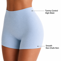 Ensemble de yoga côtelé bleu glace premium pour femme avec débardeur dos nu sans manches et mini-short taille haute – Marques de fitness de boutique
