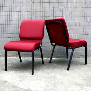 Silla de Metal Moderna y Económica para Iglesia, Apilable, para Uso en Hoteles, Modelo JC-E81 - Product Image 1