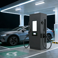 Chargeur de véhicules électriques commercial DC 120 kW, chargeur EV DC CCS2 vers Chademo, station de recharge EV DC
