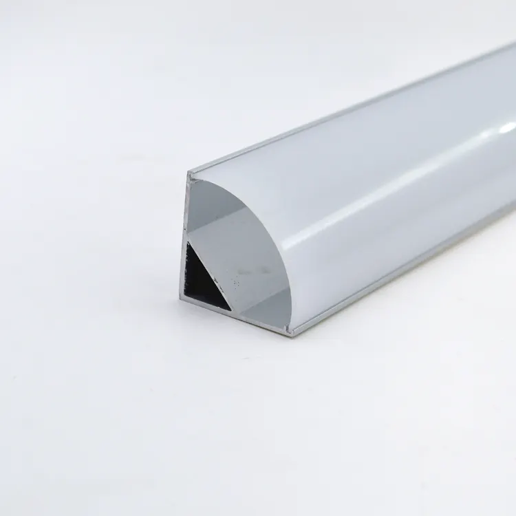 Slot Produk Baru Wadah Saluran Strip Profil Led Aluminium 1M untuk Sudut Kabinet Dapur