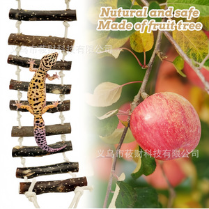 Chaise longue en bois pour reptiles, échelle, jouet d'escalade pour geckos léopards et <span class=keywords><strong>dragons</strong></span> barbus, décoration de terrarium pour animaux exotiques - Product Image 3