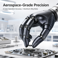 Main robotique anthropomorphe Revo2 Basic, 383g, charge utile 20kg, préhenseur à 5 doigts, option de perception tactile, ZY-A2CA-Revo 2, puissance 28W, 28V