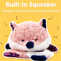 Jouet pour chien en peluche sonore et résistant aux morsures, anneau en papier pour les dents