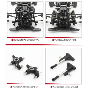Kit de Chasis Usukani <span class=keywords><strong>NGE</strong></span> 2.0 SE RWD 1/10, Auto Eléctrico RC, Modelo a Escala, para Carreras de Derrape en Interiores, Juguete para Adultos y Niños - Product Image 5