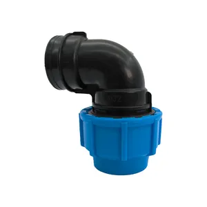 Accesorios de tubería de 20-110mm PP riego agrícola HDPE accesorios de conexión de tubería de agua codo PP accesorios de tubería de riego hembra