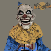 HLC Halloween Animatronic Scary Jumping Box Clown avec lumière et son Haunted Large Electric Induction Horror Props Décoration