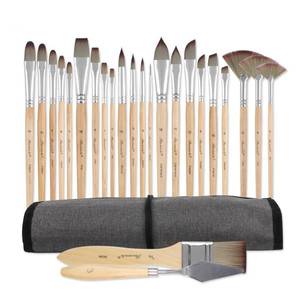 Offre Spéciale : Lot de 25 Pinceaux pour <span class=keywords><strong>Peinture</strong></span> à l'Aquarelle et à l'Huile pour Débutants - Product Image 6