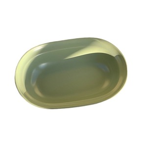 Instagram-worthy oval plate, sophisticated minimalist dining plate, deep <b>ceramic</b> fruit salad bowl, dessert bowl, household soup - Product Image 5