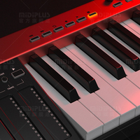 MIDIPLUS X6 Pro, инновационная 61-клавишная Usb, полувесная 8-цветная Rgb-свечение, Usb и Светодиодная панель, Midi, контроллер клавиатуры пианино