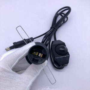 Portalámparas <span class=keywords><strong>E27</strong></span> con interruptor regulador de intensidad, cable de alimentación integrado y accesorios de atenuación para lámparas de sal - Product Image 2