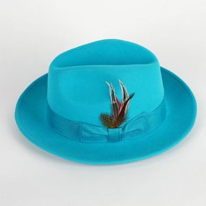 หมวกทรงเฟโดราปีกกว้าง R129 คลาสสิค ทำจากผ้าขนสัตว์ 100% สำหรับผู้ชาย สวมใส่ได้ทุกโอกาส ทั้งงานปาร์ตี้และลำลอง เหมาะกับทุกฤดู สไตล์แจ๊ส - Product Image 2