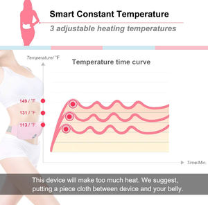 Cinturón adelgazante de <span class=keywords><strong>alta</strong></span> calidad para mujer, vibrador de cintura, cinturón de palacio cálido inteligente Menstrual, almohadillas de calefacción para <span class=keywords><strong>calambres</strong></span> menstruales - Product Image 3