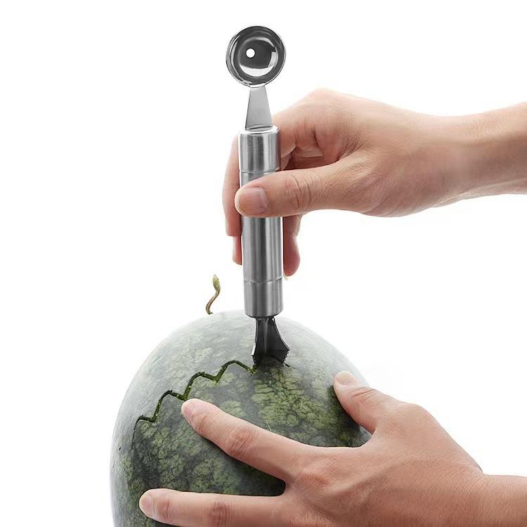 ช้อนเนื้อผลไม้แกะสลักเกรดอาหาร 410