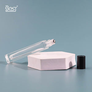 10ml carré <span class=keywords><strong>verre</strong></span> clair rouleau sur bouteille avec rouleau en métal pour huile essentielle parfum huile yeux sérum taches foncées <span class=keywords><strong>correcteur</strong></span> conteneur - Product Image 5