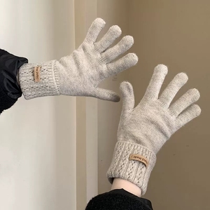 Guantes Tejidos Coreanos <span class=keywords><strong>de</strong></span> Alta Calidad para Mujer, sin Dedos, con Protección para Pantalla Táctil, Lavables, <span class=keywords><strong>de</strong></span> Dedo Completo - Product Image 2
