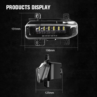 MorSun LED-Nebelscheinwerfer für Dodge Ram 1500 Zubehör 2019 2020 2021 2022 72W D0T Auto-LED-Nebelleuchte für Ram 2500 3500