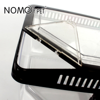 NOMOYPET Offre Spéciale carré haute Transparent en plastique Reptile Habitat Cage boîte d'élevage pour Gecko lézard caméléon