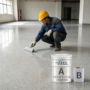 Revêtement de <span class=keywords><strong>sol</strong></span> époxy à effet marbre brillant, auto-nivelant, <span class=keywords><strong>peinture</strong></span> intérieure et extérieure avec sable coloré, application facile - Product Image 2