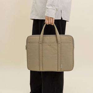 Custom Logo Crossbody Modern Business Soft Nylon Waterproof Large Capacity Computer Laptop Sleeve Briefcase Protective Shoulder - Product Image 3