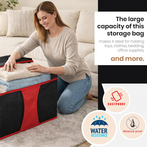 Plus Size <b>Comforter</b> Container Home Storage Organizer Blanket Clothing Storage Bags Custom Extra Large Moving Storage Bags - Product Image 2