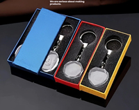 Vente en gros de porte-clés en cristal gravé au laser 3D avec signe du zodiaque, souvenirs LED, cadeaux personnalisés avec logo