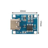 Módulo Cargador de Batería de Litio Newrj Tipo-C USB 5V 1A 18650 TP4056, Placa de Carga DC 4.2V HW-387
