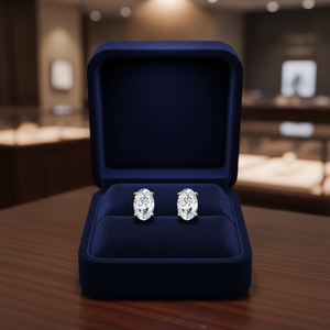 Pendientes de Plata de Ley 925 con Incrustaciones de Circonitas, Corte Princesa, Hipoalergénicos, Chapados en Oro, de UM JEWELRY, Novedad - Product Image 4