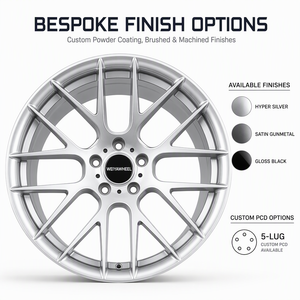 ล้อแม็กซ์ CNC Custom 1 ชิ้น 5x112 5x120 อัลลอยด์ ขอบ 17-20 นิ้ว แบบเว้า ขอบเดียว สำหรับ E92 M3 M3 E90 E92 E93 <span class=keywords><strong>AG</strong></span> M359 - Product Image 1