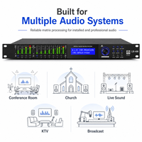 LB408 Construction métallique Connectivité XLR pour son surround, chant et karaoké Processeur audio DSP professionnel