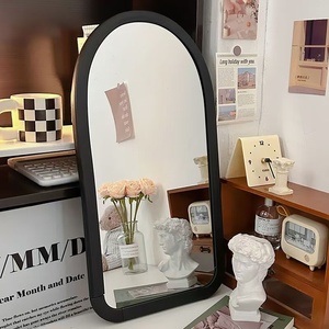<span class=keywords><strong>Espejos</strong></span> de <span class=keywords><strong>pared</strong></span> de baño con forma de vieira modernos de diseño de modelado creativo de 58x31cm, espejo de <span class=keywords><strong>pared</strong></span> decorativo novedoso para sala de estar - Product Image 2