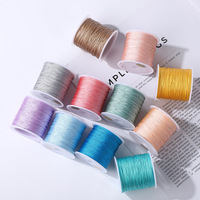 Fil de nylon tressé pour bijoux DIY, 0,6 mm, 40 yards/rouleau, nœud chinois, cordon en jade pour la fabrication de colliers et bracelets